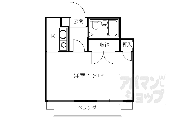 メゾン・ドゥ・ペッシュ 207｜京都府京都市右京区梅ケ畑向ノ地町(賃貸マンション1K・2階・35.00㎡)の写真 その2