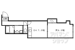 伽羅唯心庵 1DKの間取図画像