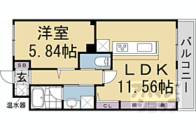 Ｂｕｒｅｚｉｏ　セフィール 205 ｜ 京都府京都市中京区西ノ京中保町（賃貸マンション1LDK・2階・40.82㎡） その2