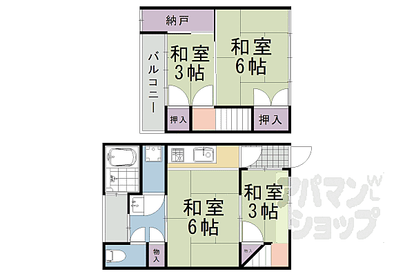 京都府京都市下京区今大黒町(賃貸テラスハウス4K・--・57.40㎡)の写真 その2