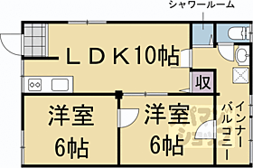 コジィ・ハイツ 202 ｜ 京都府京都市右京区梅津林口町（賃貸アパート2LDK・2階・46.60㎡） その2