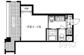 京都府京都市下京区西木屋町通松原上ル三丁目市之町（賃貸マンション1K・2階・20.44㎡） その2