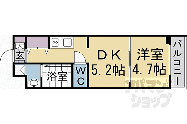 ファステート京都西ＫＩＷＡＭＩ 306｜京都府京都市右京区西京極橋詰町(賃貸マンション1DK・3階・30.06㎡)の写真 その2