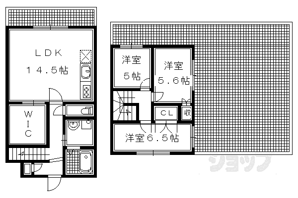 チェリーブロッサム嵯峨野 305｜京都府京都市右京区嵯峨野清水町(賃貸マンション3LDK・3階・83.00㎡)の写真 その2