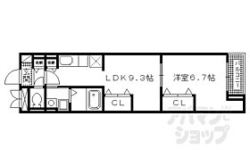 京都府京都市西京区上桂前田町（賃貸マンション1LDK・1階・40.00㎡） その2