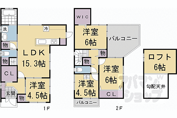 壬生高樋町28－18貸家 1｜京都府京都市中京区壬生高樋町(賃貸一戸建4LDK・--・93.15㎡)の写真 その2