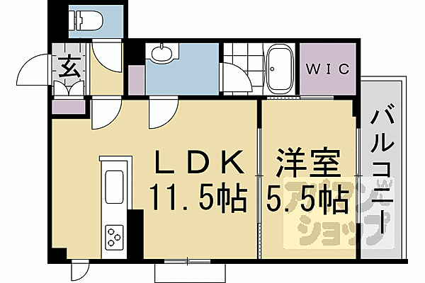 プラムベース 202｜京都府京都市中京区壬生淵田町(賃貸マンション1LDK・2階・41.65㎡)の写真 その2