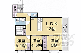 シャーメゾングラン西京極 306 ｜ 京都府京都市右京区西京極郡醍醐田町（賃貸マンション3LDK・3階・68.88㎡） その2