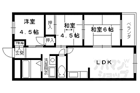 アップス嵯峨野 202 ｜ 京都府京都市右京区嵯峨野千代ノ道町（賃貸マンション3LDK・2階・60.00㎡） その2