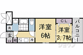 ＣＲＥＳＴ　ＴＡＰＰ京都二条 309 ｜ 京都府京都市中京区聚楽廻西町（賃貸マンション2K・3階・30.26㎡） その2