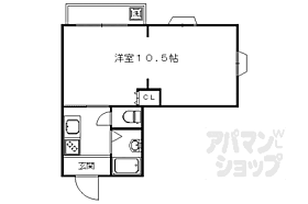 キャピタルサガ 301 ｜ 京都府京都市右京区嵯峨釈迦堂藤ノ木町（賃貸マンション1K・3階・26.00㎡） その2