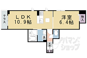 シャーメゾン和善鳴滝 102 ｜ 京都府京都市右京区鳴滝宅間町（賃貸マンション1LDK・1階・43.10㎡） その2