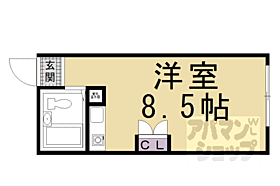 Ｄｏｏｒ’ｓ　ＤｅＤｅ　Ｏｎｅ　（旧：嵯峨スチューデントハウ 221 ｜ 京都府京都市右京区太秦中筋町（賃貸マンション1R・2階・19.53㎡） その2