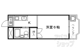 シャレー小野 411 ｜ 京都府京都市中京区聚楽廻西町（賃貸マンション1K・4階・18.00㎡） その2