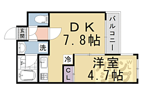 サクシード太秦 304 ｜ 京都府京都市右京区太秦乾町（賃貸マンション1DK・2階・28.58㎡） その2