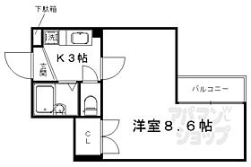 アモン・ドエル 302 ｜ 京都府京都市中京区聚楽廻東町（賃貸マンション1K・3階・25.00㎡） その2