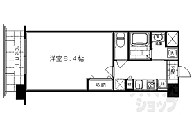 京都府京都市下京区室町通松原上ル高辻町（賃貸マンション1K・2階・26.40㎡） その2