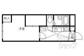 レオパレスアルモニ3番館 103 ｜ 京都府京都市右京区梅津罧原町（賃貸アパート1K・1階・19.87㎡） その2