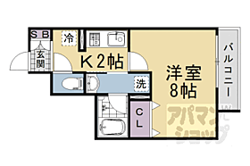 ベラジオ京都西院ウエストシティIII 101 ｜ 京都府京都市右京区西院安塚町（賃貸マンション1K・1階・26.10㎡） その2