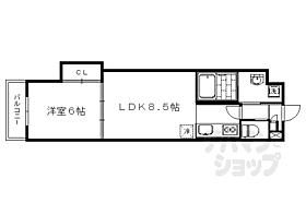 アドバンス京都西院パルティーレ 502 ｜ 京都府京都市右京区西院六反田町（賃貸マンション1LDK・5階・34.46㎡） その2