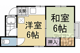 青山マンション 303 ｜ 京都府京都市右京区嵯峨苅分町（賃貸アパート1DK・3階・26.00㎡） その2