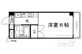 京都府京都市南区上鳥羽苗代町（賃貸マンション1K・4階・18.00㎡） その2