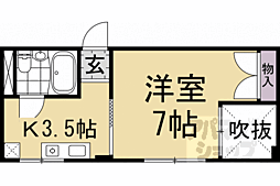 ＳＫＢマンション 3階1Kの間取り