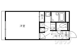 阪急京都本線 桂駅 徒歩32分の賃貸アパート 1階1Kの間取り