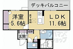 クオレール　はな 101 1階1LDKの間取り