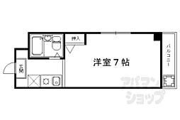 JR東海道・山陽本線 京都駅 徒歩5分の賃貸マンション 4階1Kの間取り