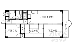 グレイスヴィラ阿部 9階3LDKの間取り