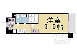 JR東海道・山陽本線 西大路駅 徒歩5分の賃貸マンション 5階1Kの間取り