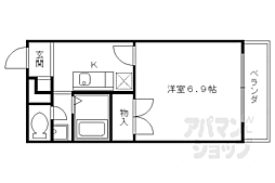 プレジール西ノ京 1Kの間取図画像