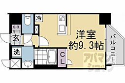 Ａｓｃｌａｉｒｅ京都西院 6階1Kの間取り