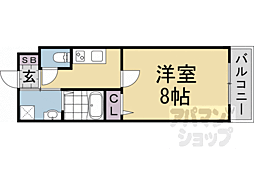 仮称）西ノ京東月光町新築マンション 1階1Kの間取り