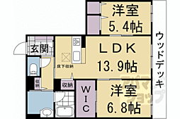 グランコート北浦 2LDKの間取図画像