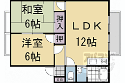 ウィンディア愛宕 2LDKの間取図画像