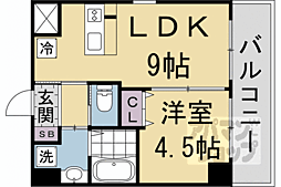 アーティクルズ 1LDKの間取図画像