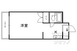 プランタン21 1Kの間取図画像