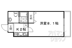 チェーズ高辻葛野西 1Kの間取図画像