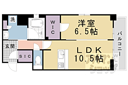 ベラジオ雅び京都西院 1LDKの間取図画像