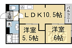 Choei31コーポきぬもと 2LDKの間取図画像