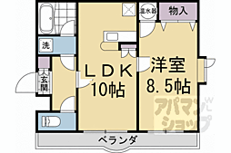 メゾン・ド・パイユ 1LDKの間取図画像