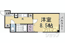 レ・タン・ドゥ・ラ・メールCK4 1Kの間取図画像