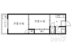 福御マンション 2Kの間取図画像