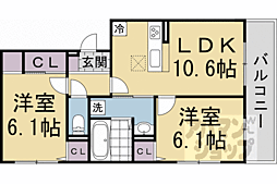 D-ROOM瀬戸川 2LDKの間取図画像