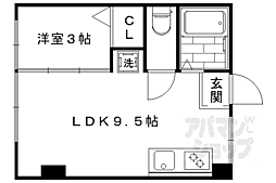花園ビル 1LDKの間取図画像