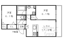 グランソレイユ西院 1階
