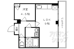 クエスト御池ビル 1LDKの間取図画像