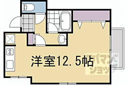 サンフローラ丸太町 1Kの間取図画像